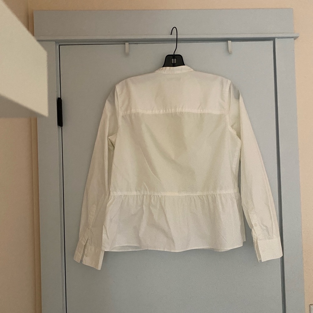 White Button-Up Blouse - Picture 3 of 6